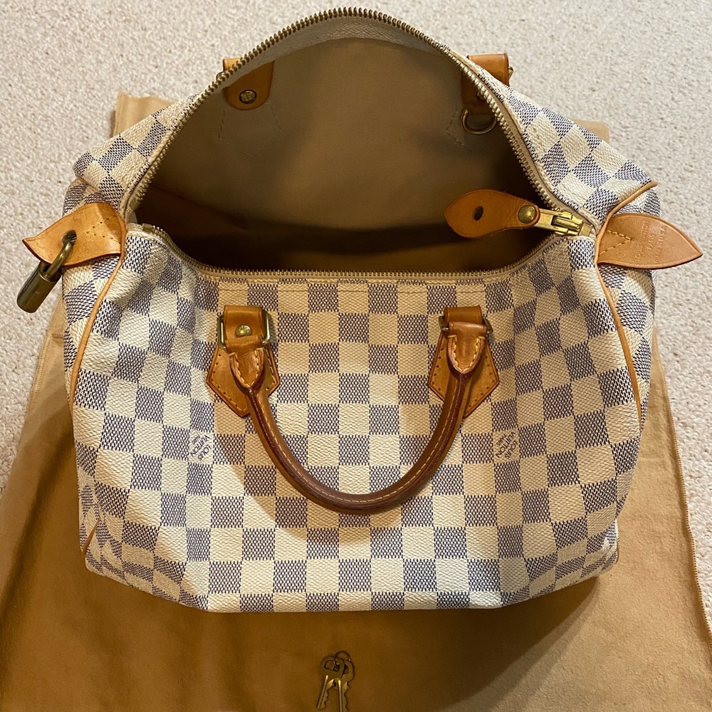 Louis Vuitton Speedy 30 Damier Azur